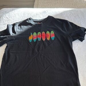 Jordan Black Tee with Multicolor Graphic